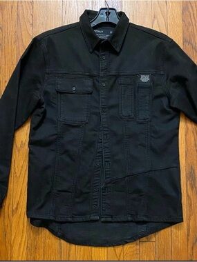 Vitaly - Retooled Trucker Shirt - Men’s Size Small - Vintage Black - Retail $110